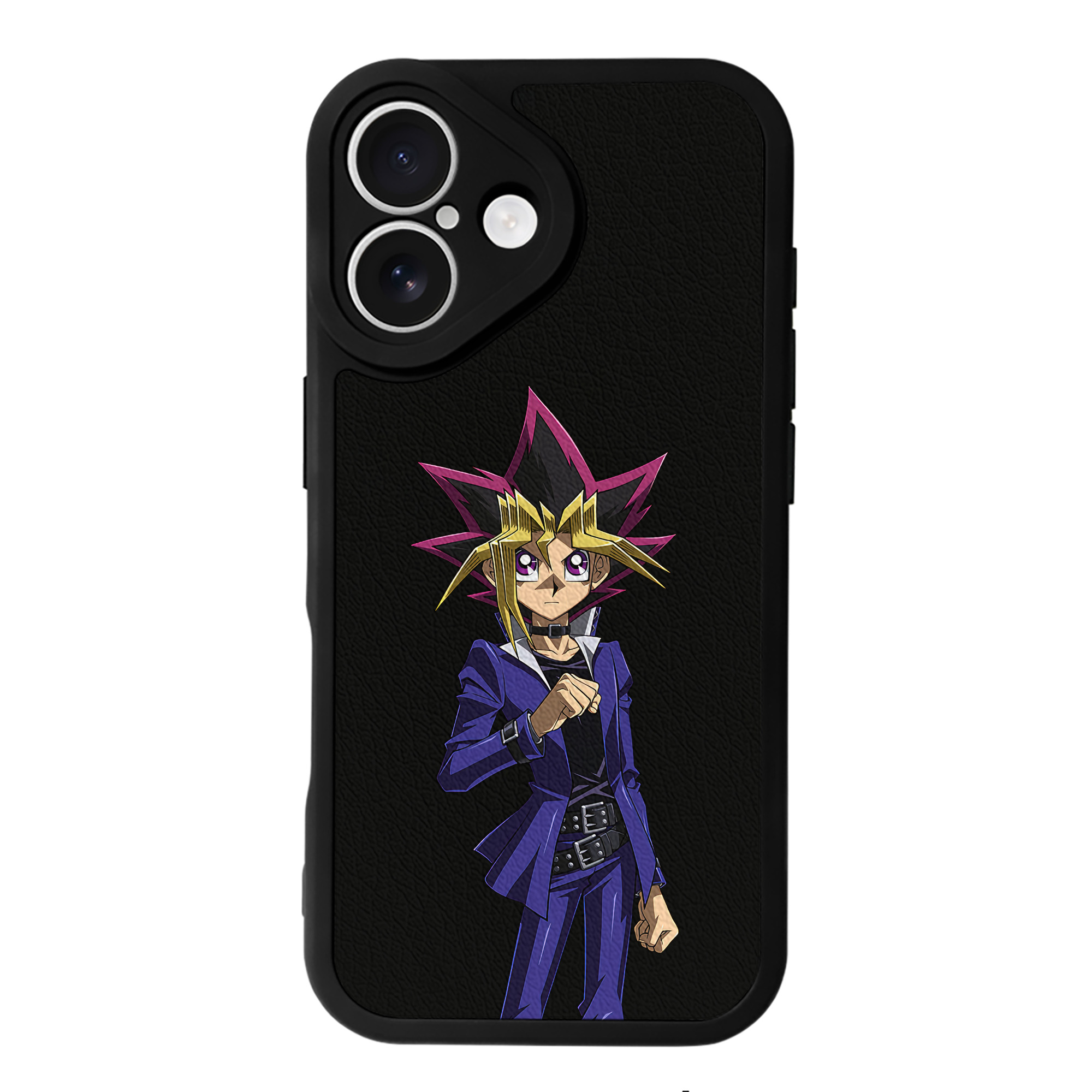 遊☆戯☆王 Yu-Gi-Oh! 【iPhone 16シリーズ対応】シリコンスマホケース（レザー調） 材質：シリコン